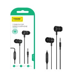 Foneng Wired Earphones EP200 with Microphone 3.5mm 1.2M White Foneng Wired Earphones EP200 with Microphone 3.5mm 1.2M White